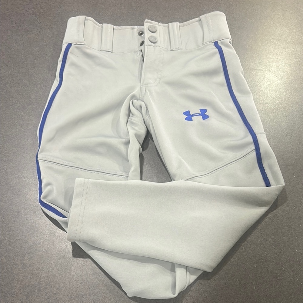 Under Armour Kids White and Blue Bottoms